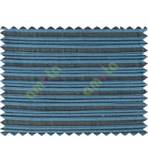 Blue grey horizontal pleated thick main cotton curtain designs